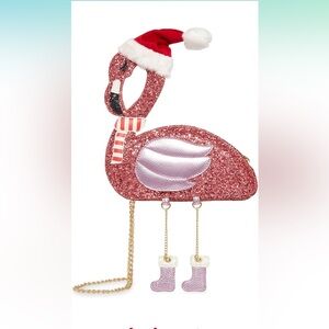 Betsey Johnson flamingo Crossbody bag